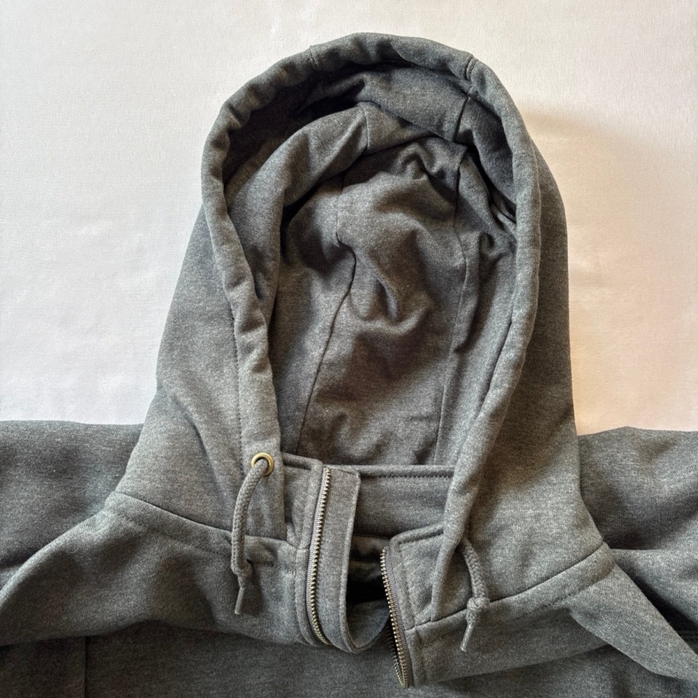 Carhartt Gray Quarter-Zip Hooded Sweatshirt - Picture 5 of 7